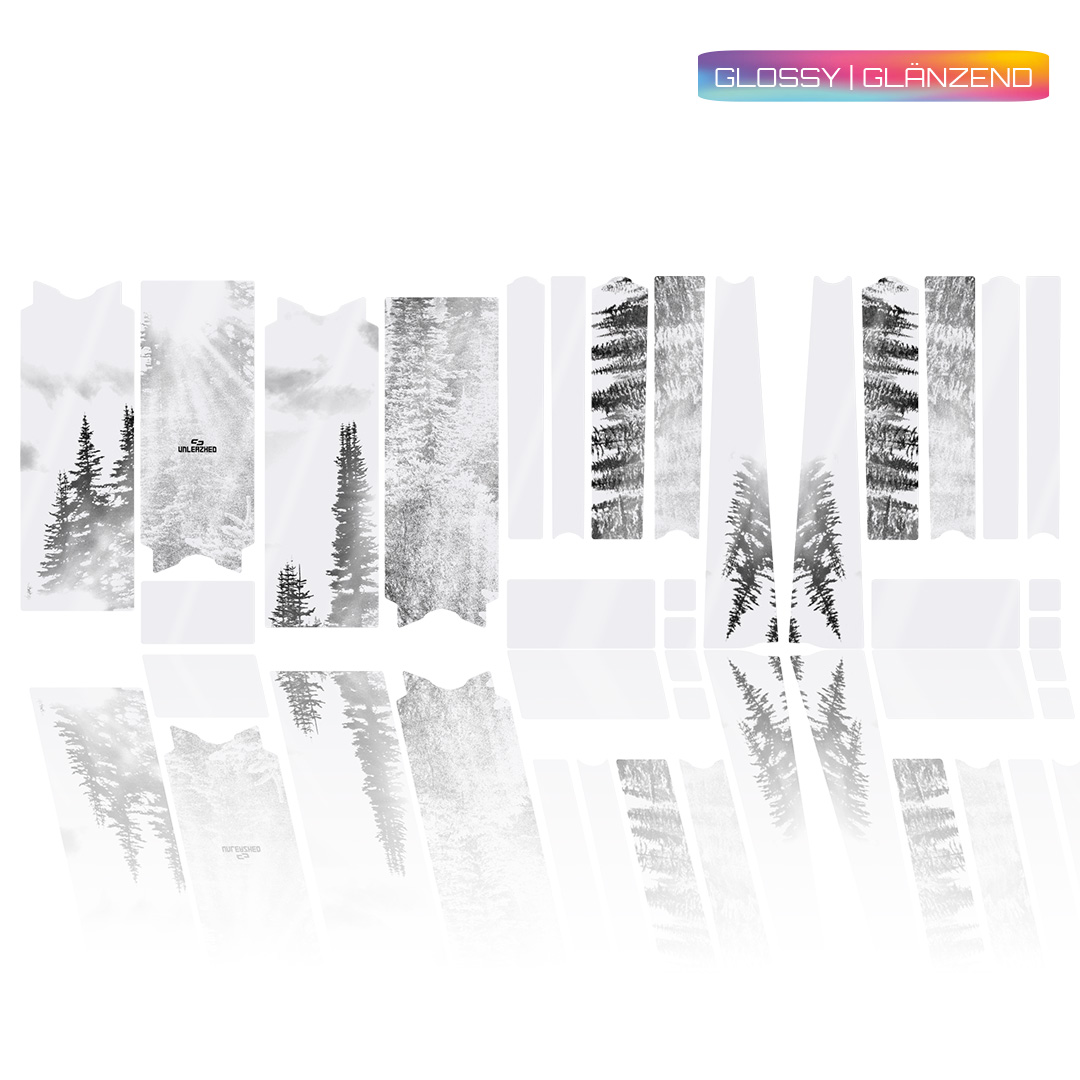 frame protection film Gravel Bike BPG01 Forest black glossy - unleazhed