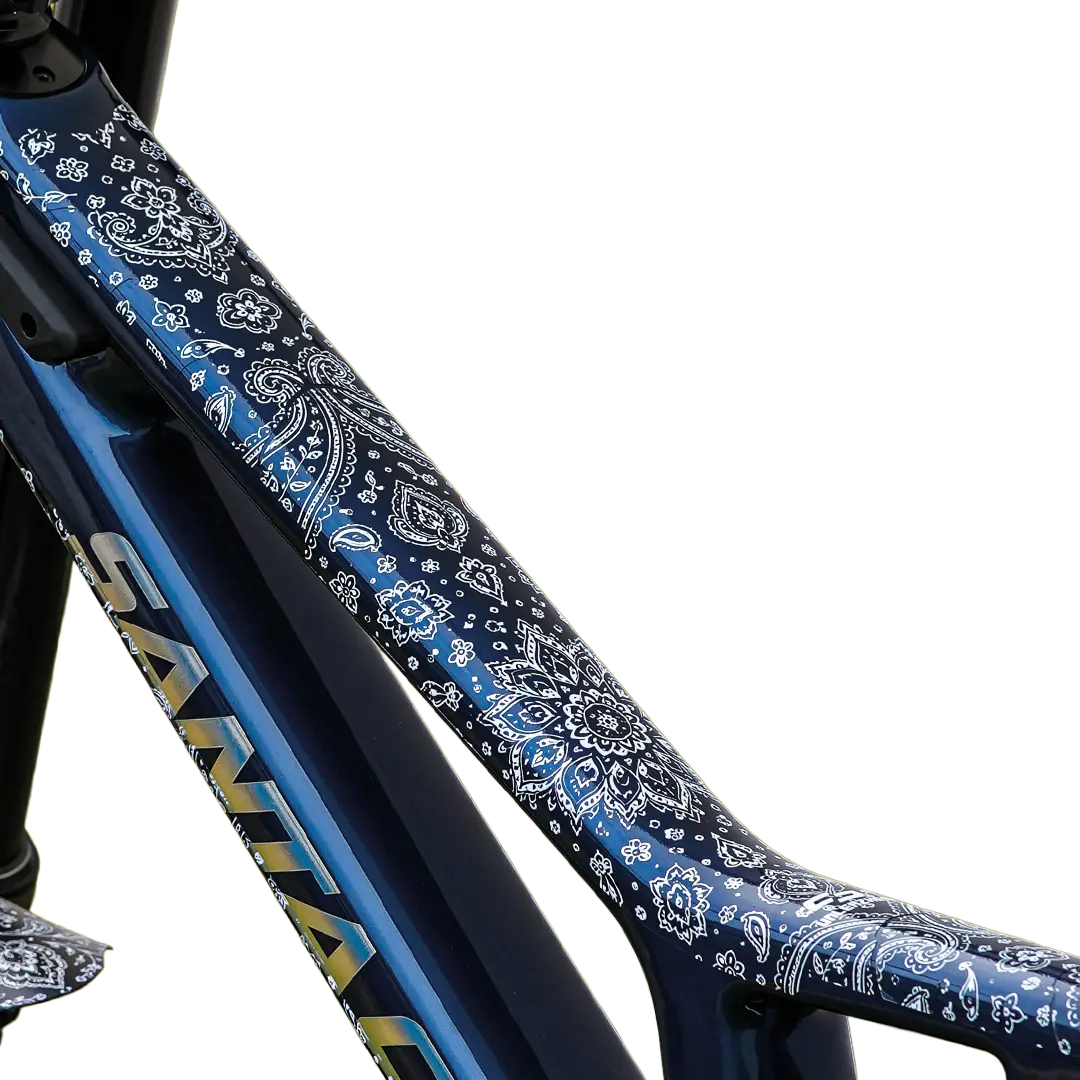 Frame Protection S Top Tube matt The Bandana white - unleazhed