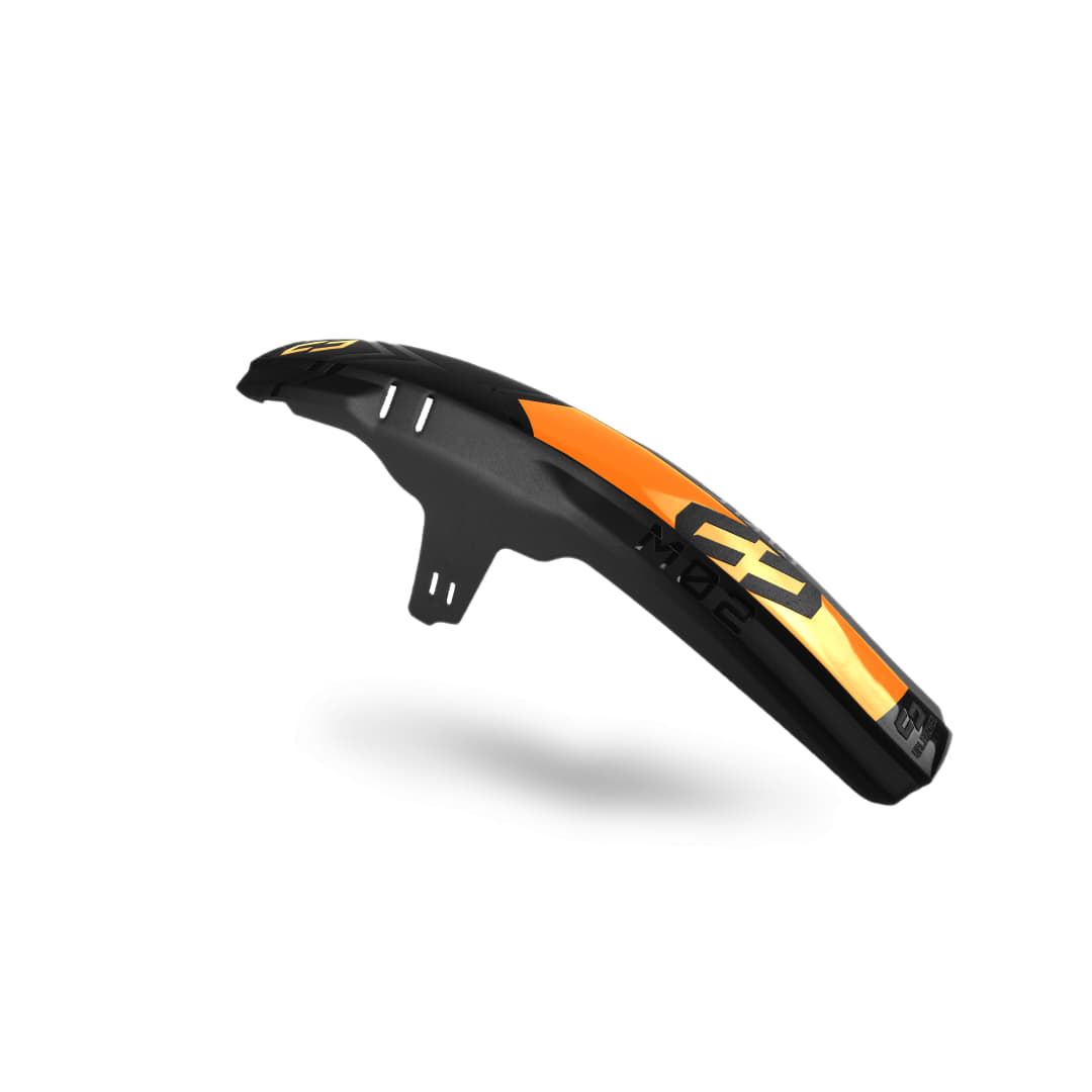 M02 Mudguard Sticker orange - Unleazhed