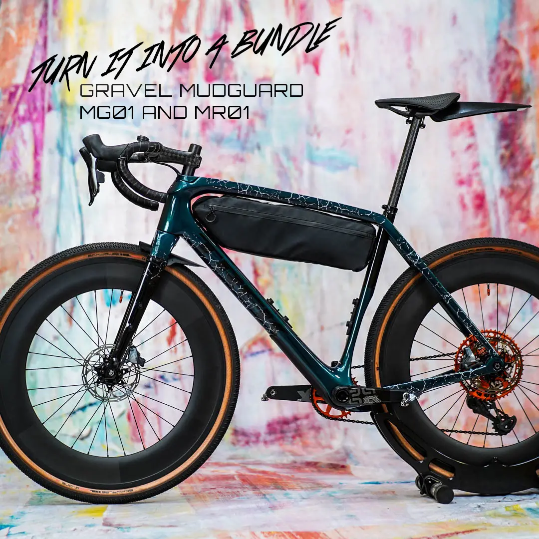 Frame protection film Gravel Bike BPG01 Fragment white matt - unleazhed