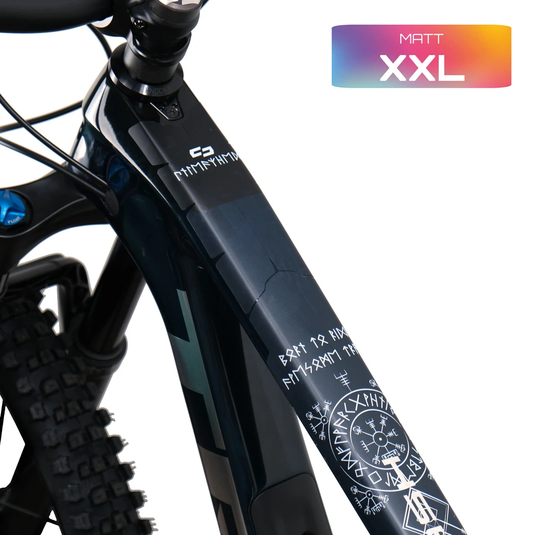 Rahmenschutzfolie XXL matt runes of shred white - unleazhed