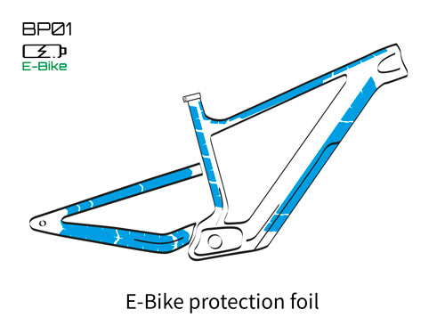 nleazhed e-bike frame protection film