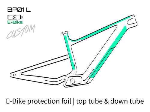 Unleazhed e-bike frame protection film