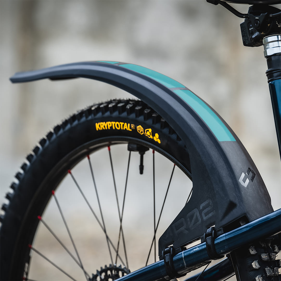 MR02 Rear wheel mudguard sticker turquoise - Unleazhed