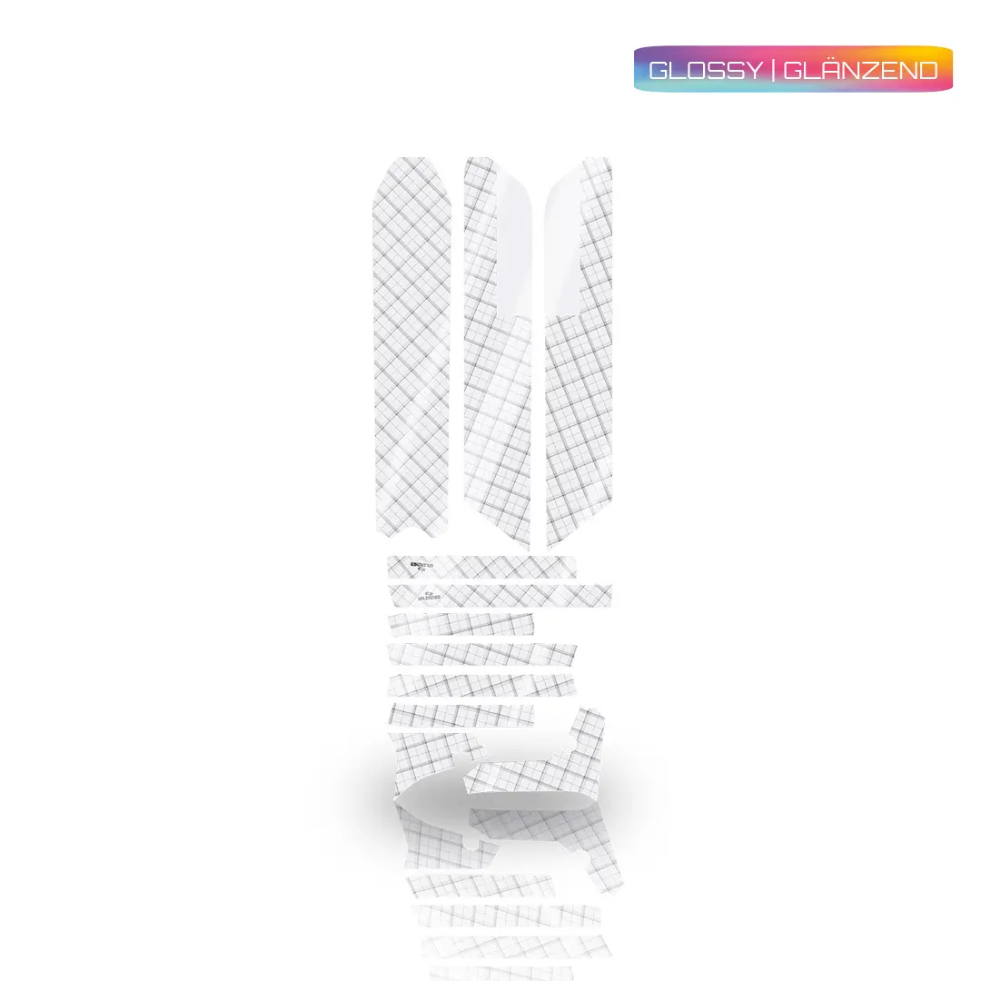 Frame protection film for Riese and Müller Charger4 Karo Black glossy