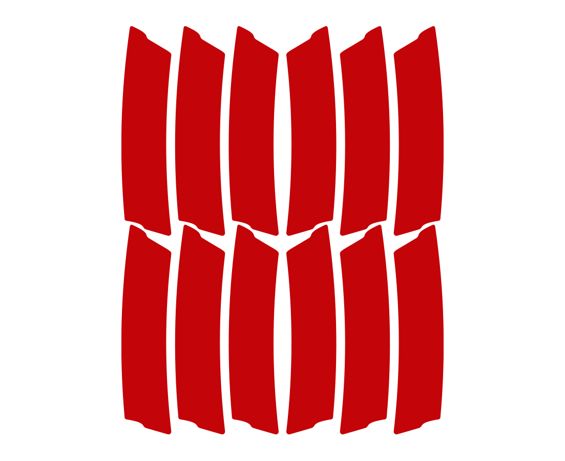 Felgen Reflektoren L03 rot - Unleazhed