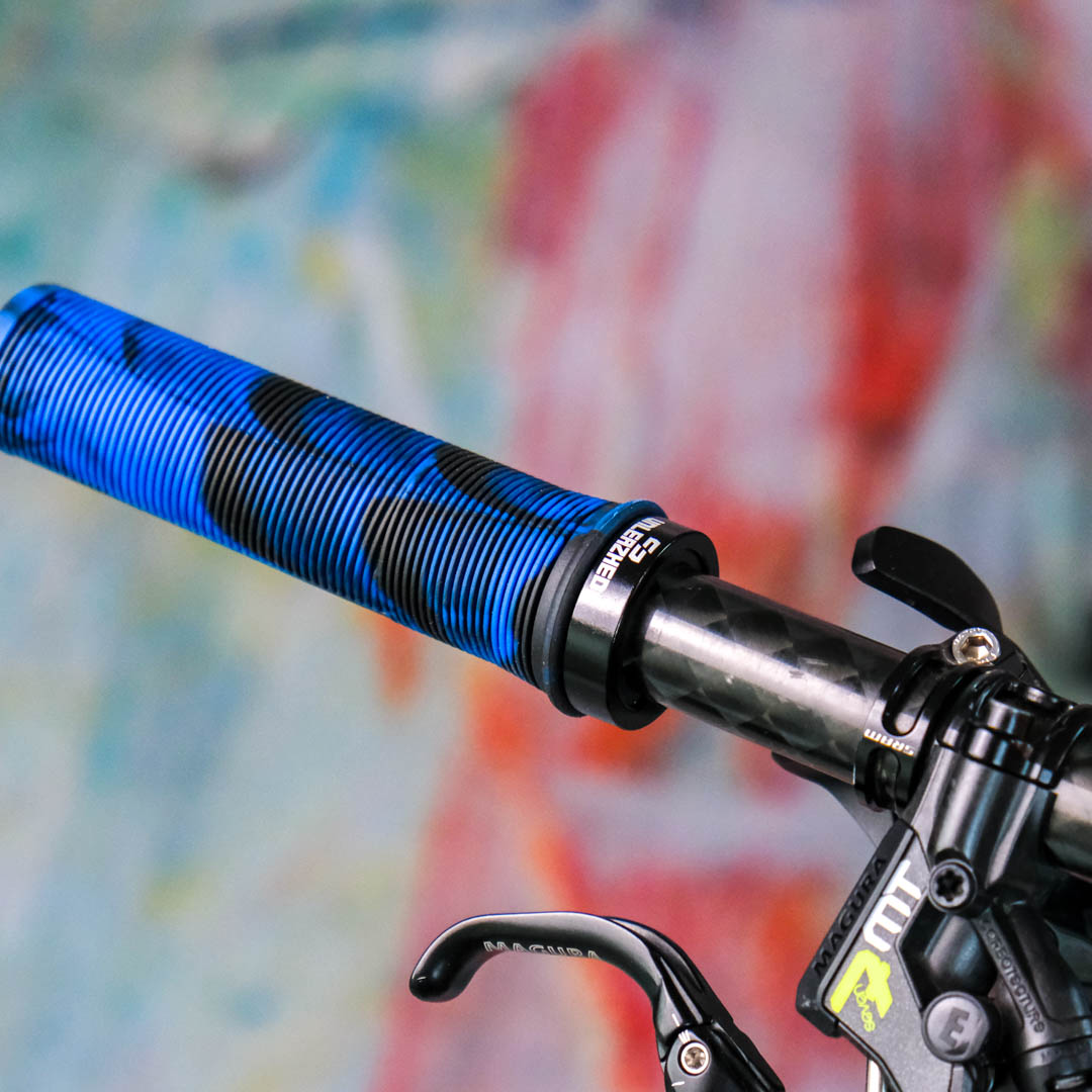 Manopole Domino A350 Blu / Nero - Giò Moto Ricambi