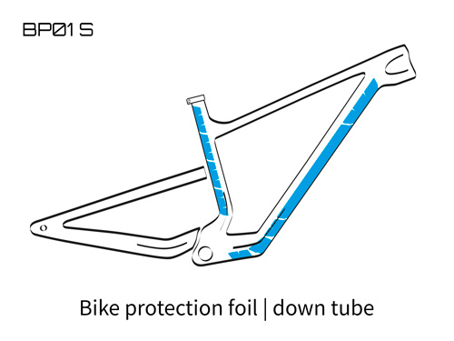 Unleazhed down tube protective film