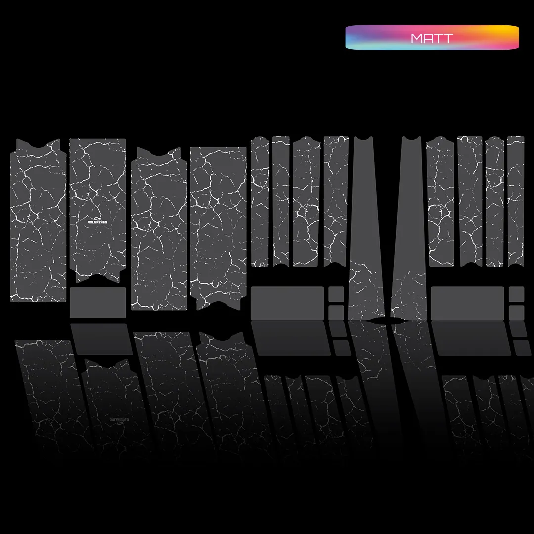 Frame protection film Gravel Bike BPG01 Fragment white matt - unleazhed