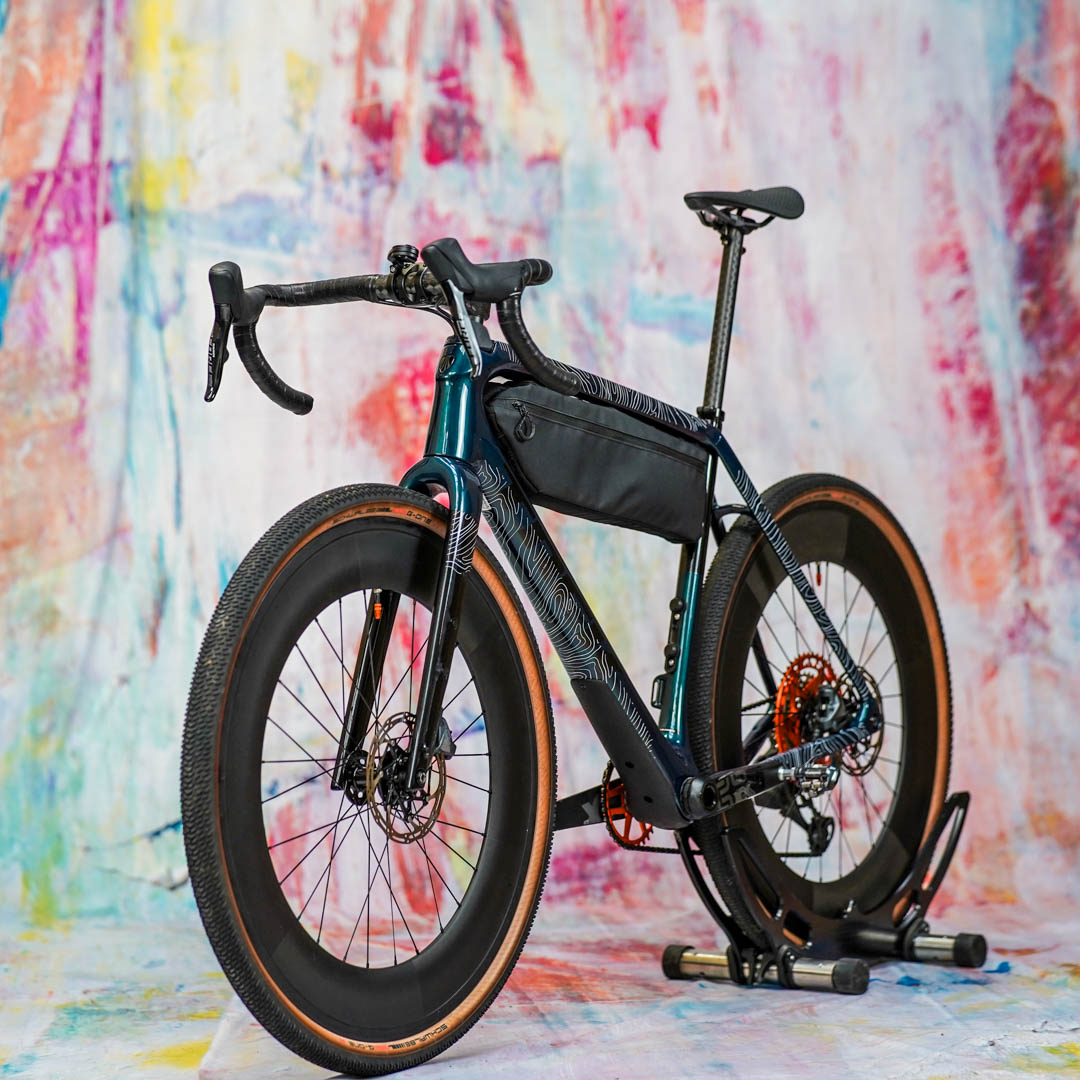 frame protection film Gravel Bike BPG01 Topolines white matt - unleazhed