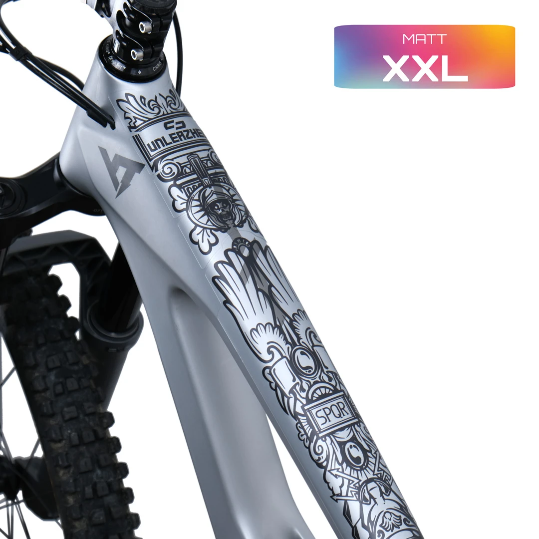 Rahmenschutzfolie XXL matt empire black - unleazhed