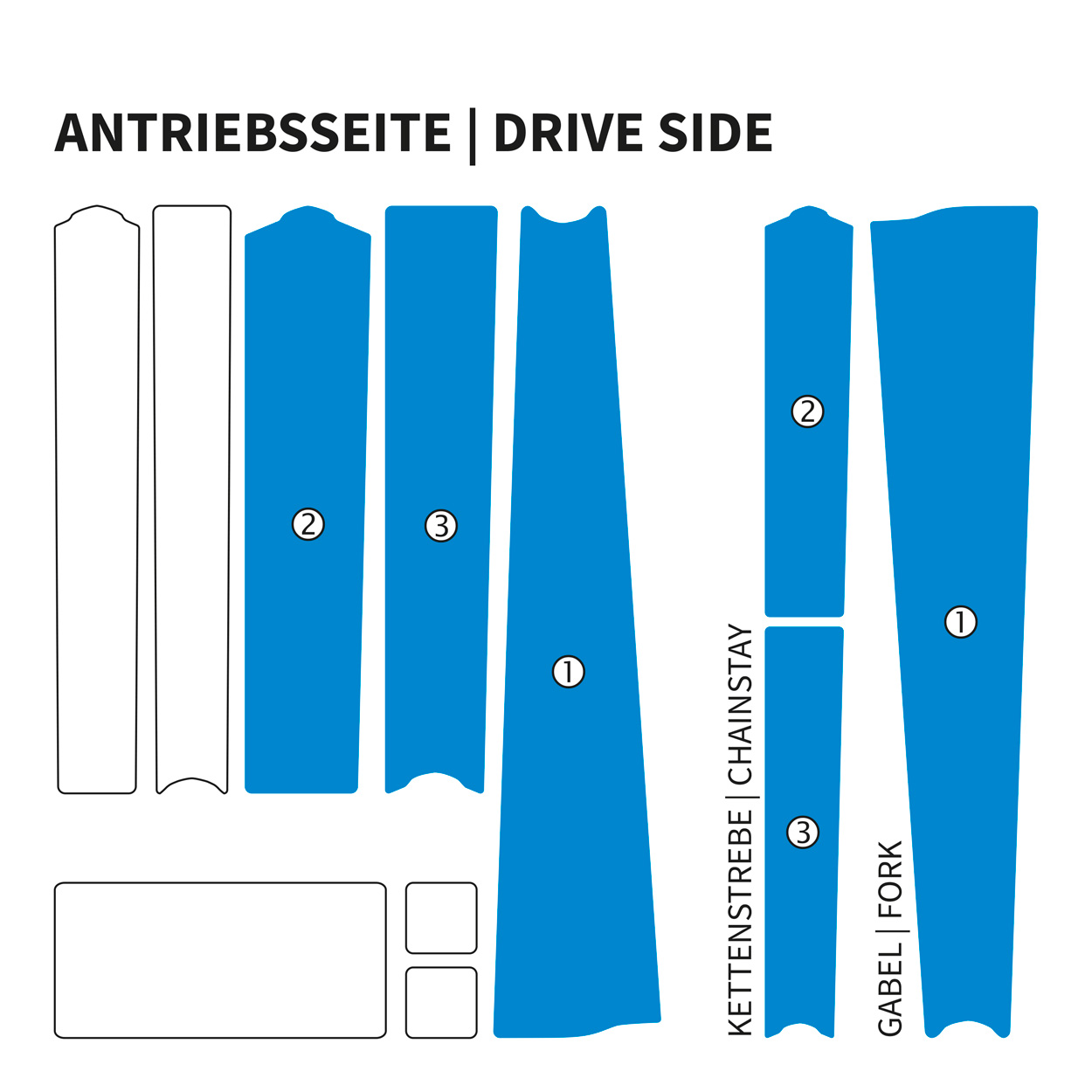 Custom Gravelbike frame protection film glossy - Unleazhed