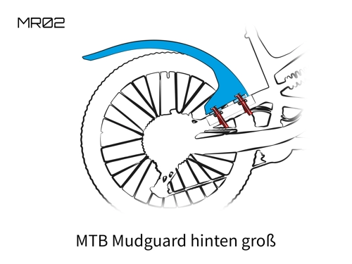 MTB Hinterrad Schutzblech