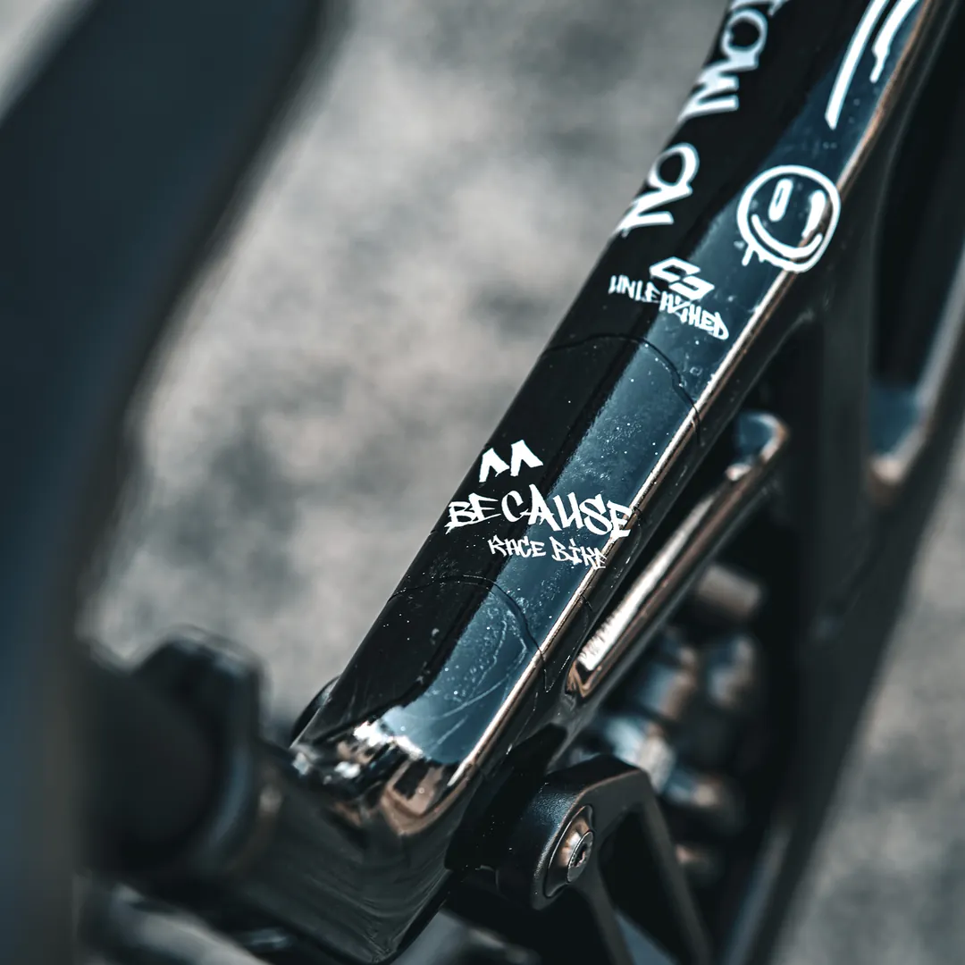 Frame protection S top tube Broken Dreams white - unleazhed matt