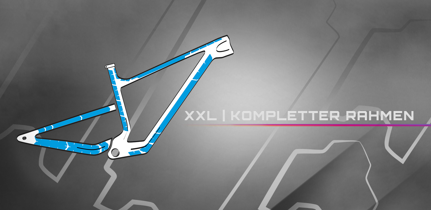 Unleazhed XXL Mountainbike Rahmenschutzfolien