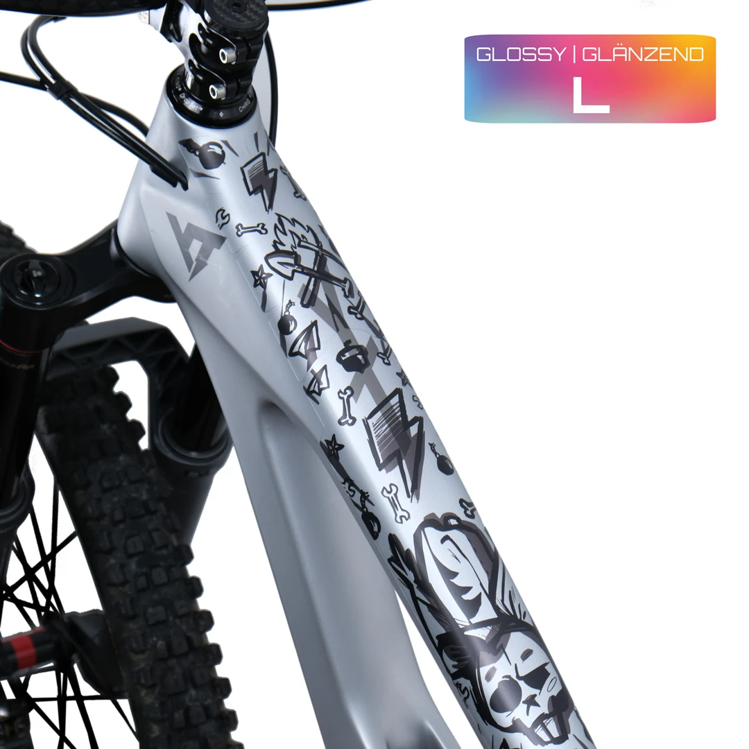 Rahmenschutzfolie L glossy Serfaus Fiss Ladis black - unleazhed