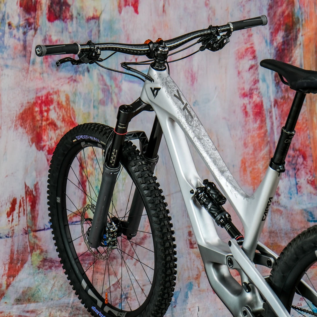 Frame Protection S Oberrohr glossy Alpin Culture Stefan Müller gray - unleazhed