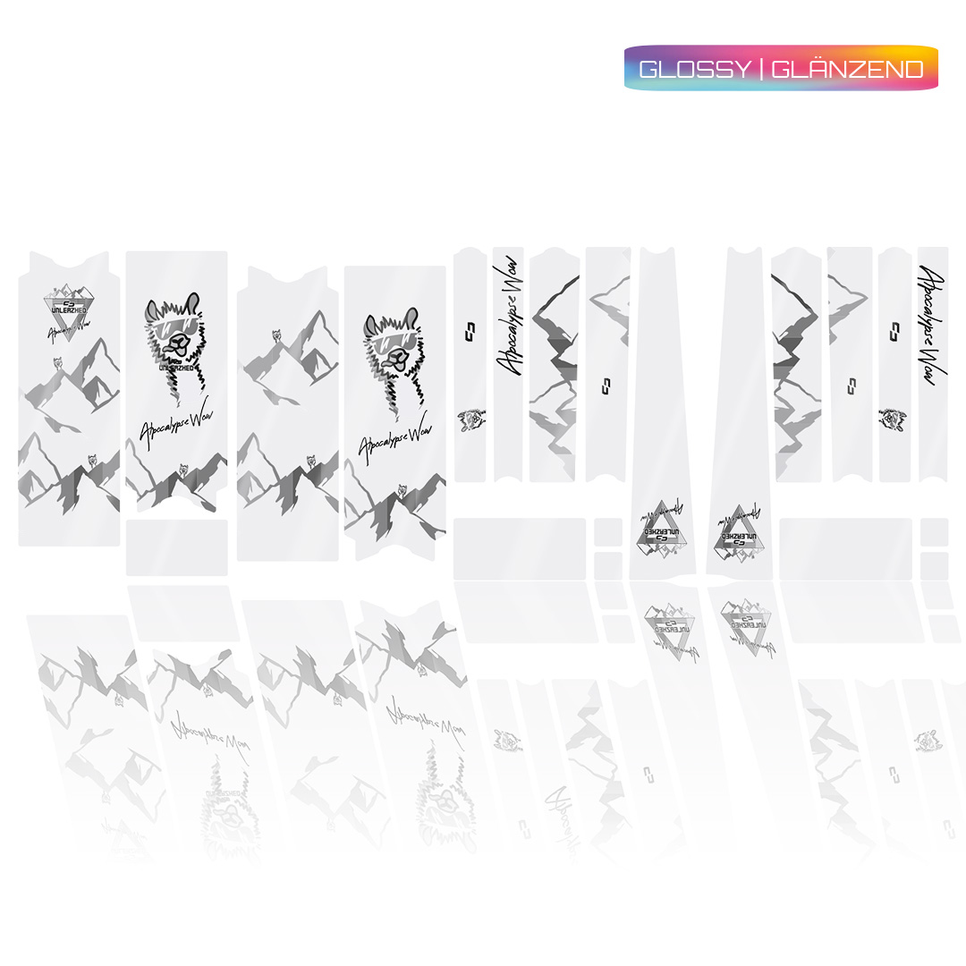 frame protection film Gravel Bike BPG01 Alpocalypse black glossy - unleazhed