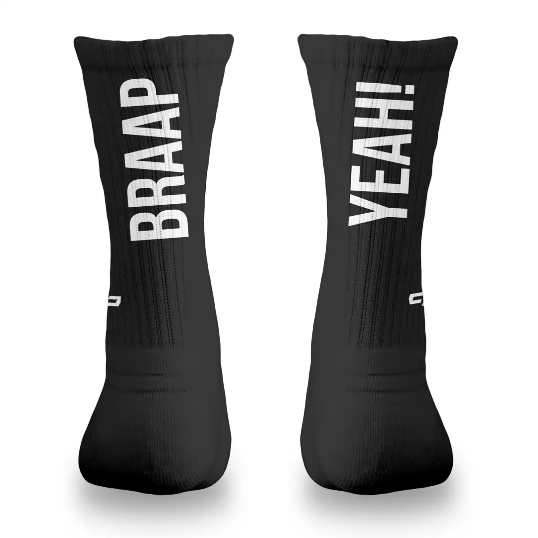 MTB Socks snazy bundle black-white + black-red + white-black + white-red - Unleazhed