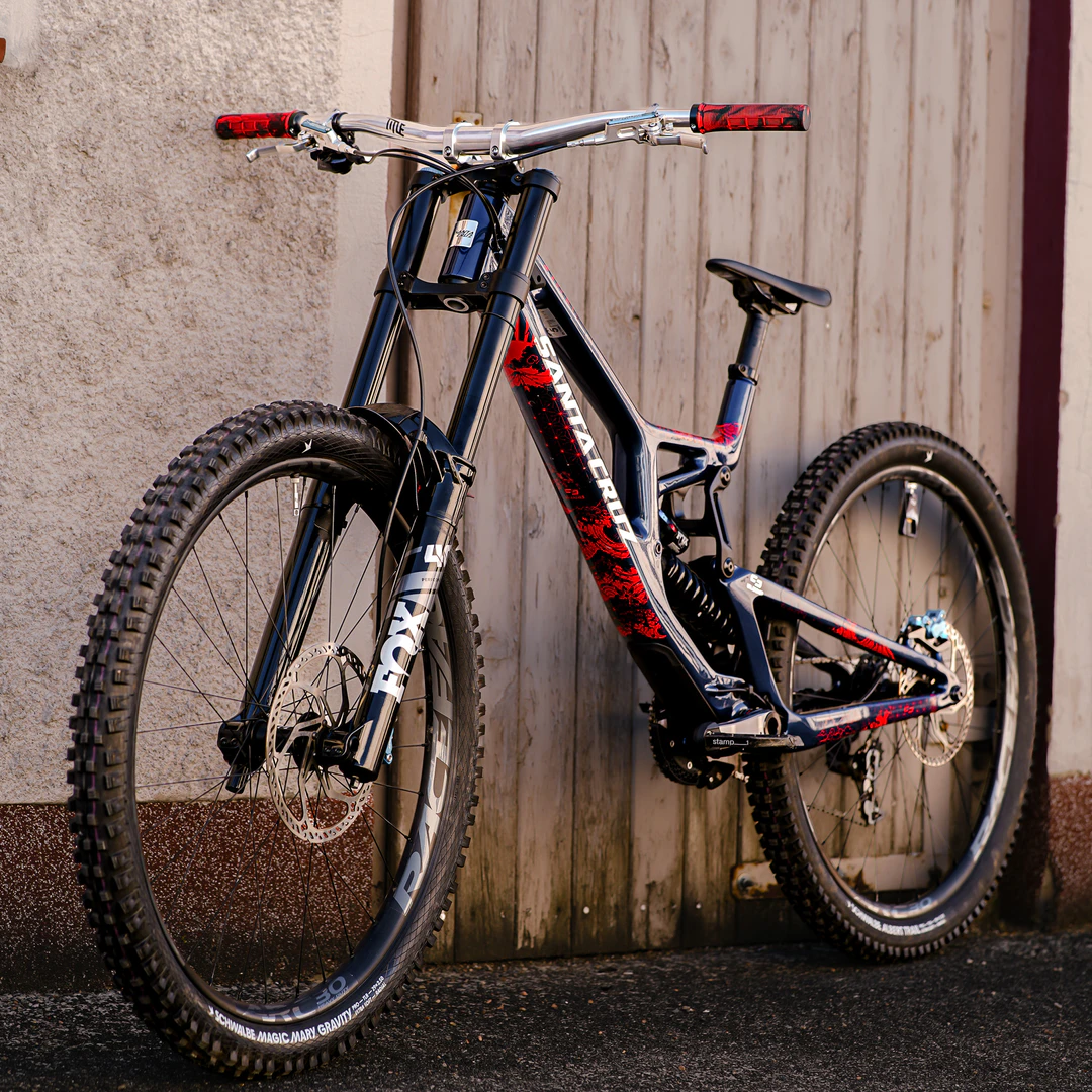 Frame Protection XXL matt Fuji Flow color - unleazhed, Mountainbike, Vollgefederter Rahmen, Scheibenbremsen, Stollenreifen, Schwarz-rot, Mountainbike, Vollgefedert, Scheibenbremsen, Stollenreifen, Schwarz-rot
