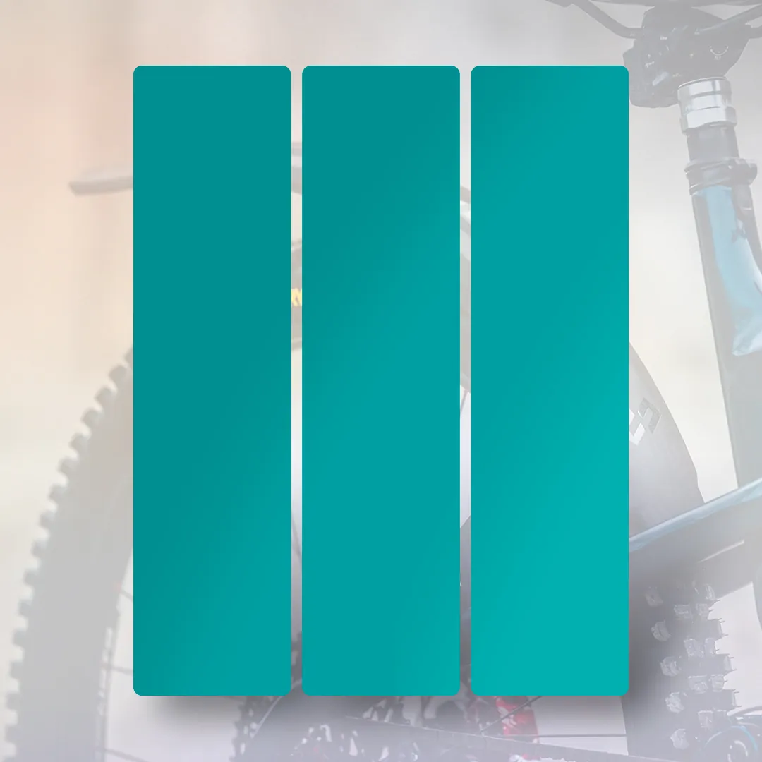 MR02 Rear wheel mudguard sticker blue - Unleazhed
