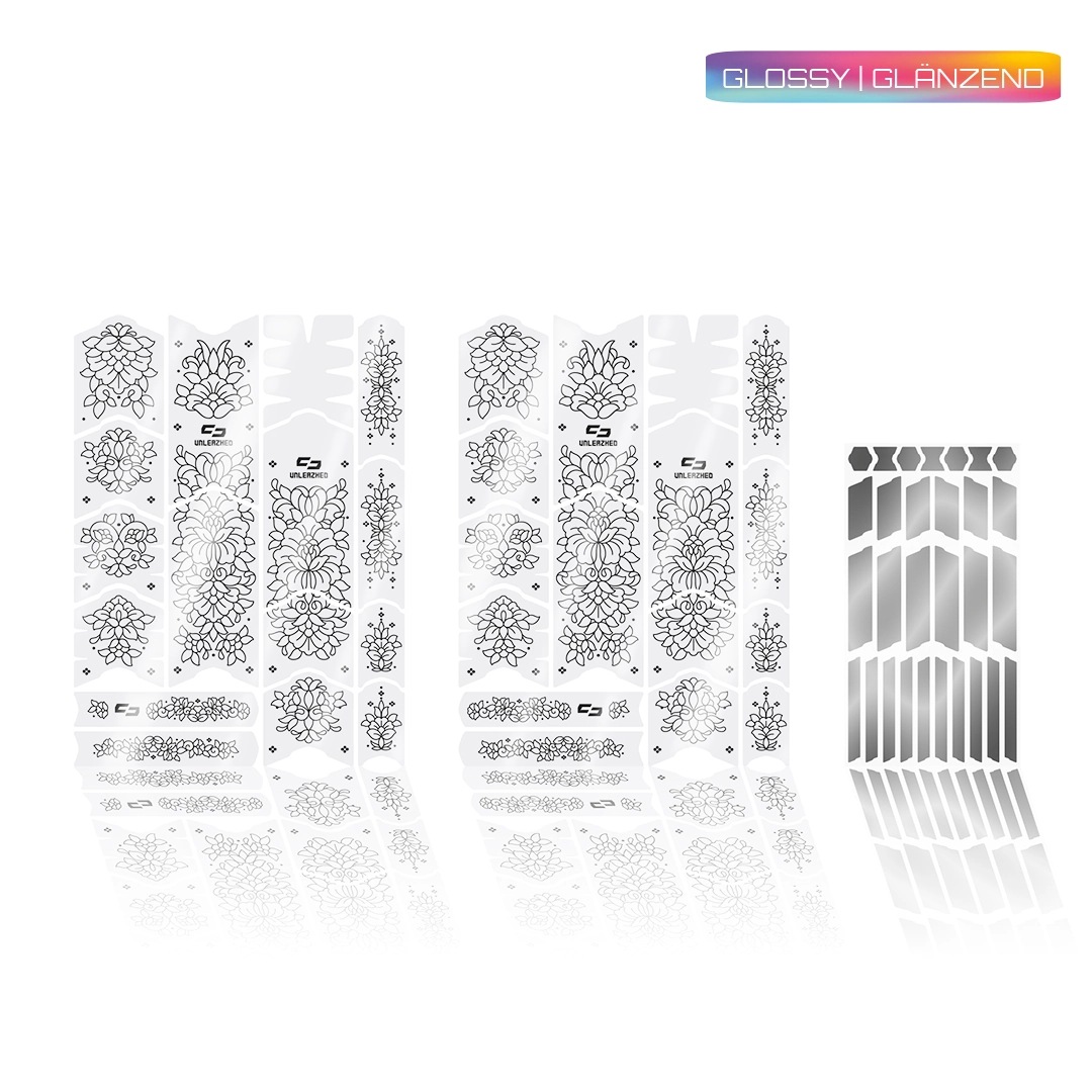 Kids frame protection foil filigree black - unleazhed glossy