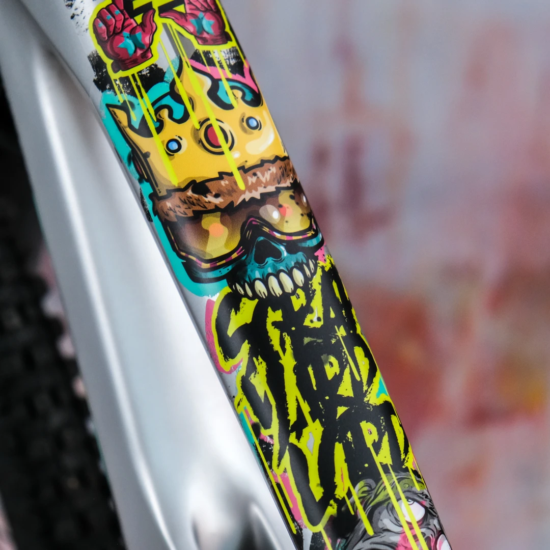 Rahmenschutzfolie S matt Oberrohr Scrap Yard lord color - unleazhed