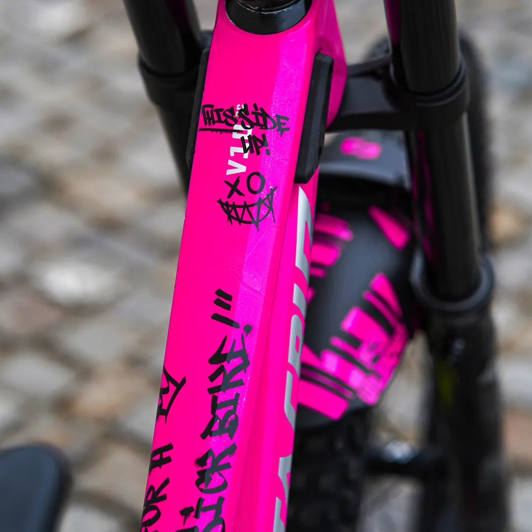 Frame protection S top tube Broken Dreams black - unleazhed matt