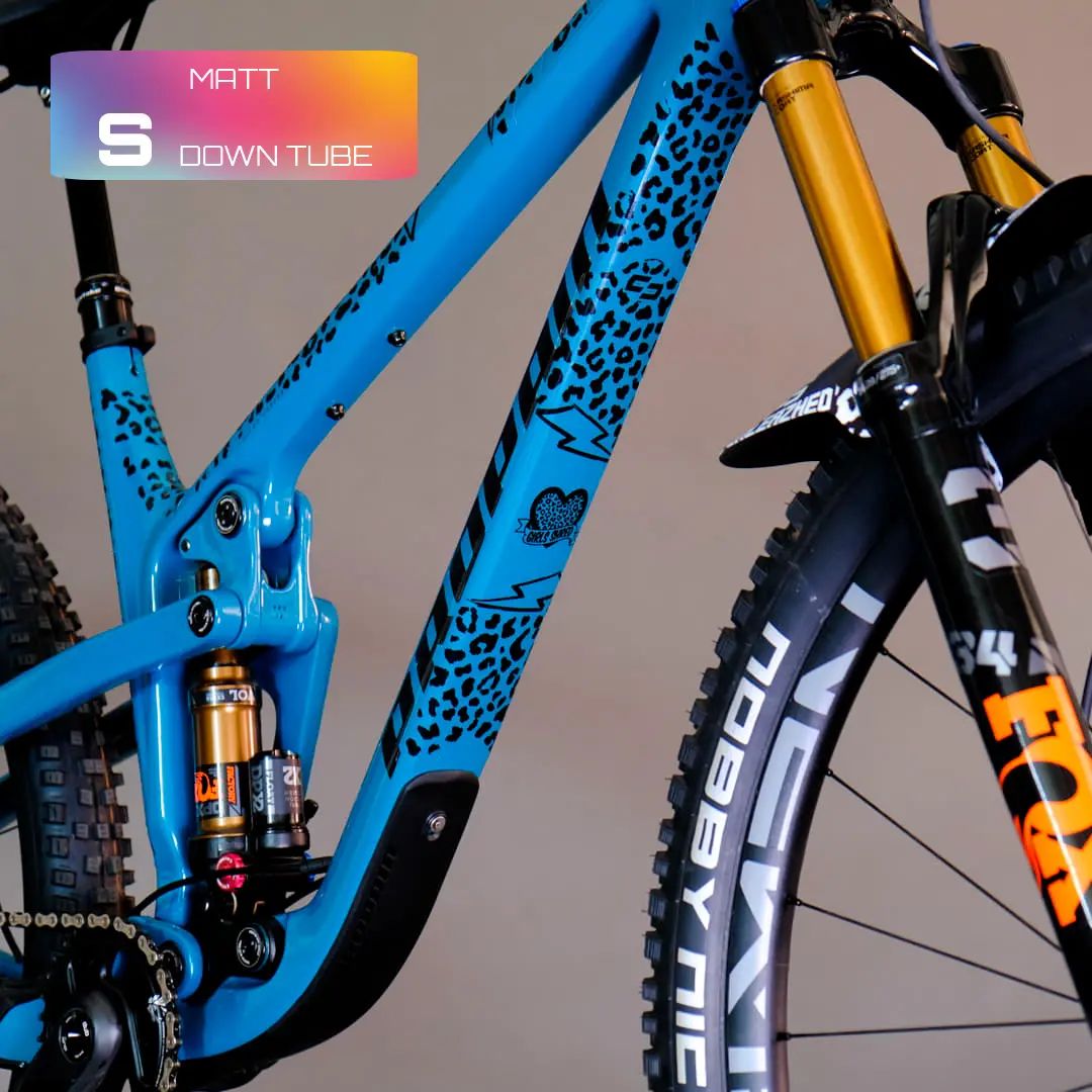 Frame Protection S matt down tube Girls Shred black - unleazhed