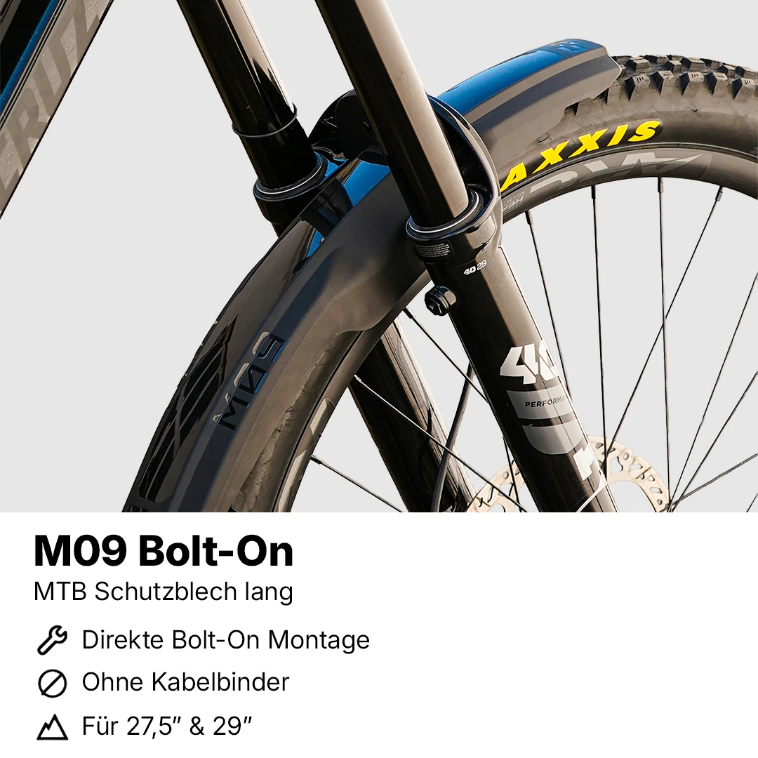 MTB Mudguard long M09 BoltOn