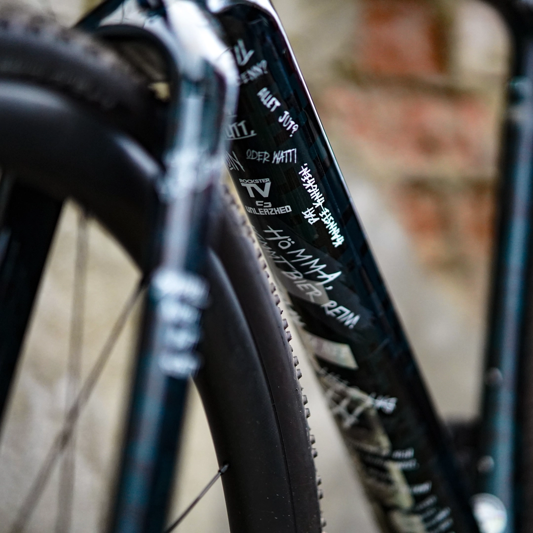 frame protection film Gravel Bike BPG01 Ruhrpott white - unleazhed matt