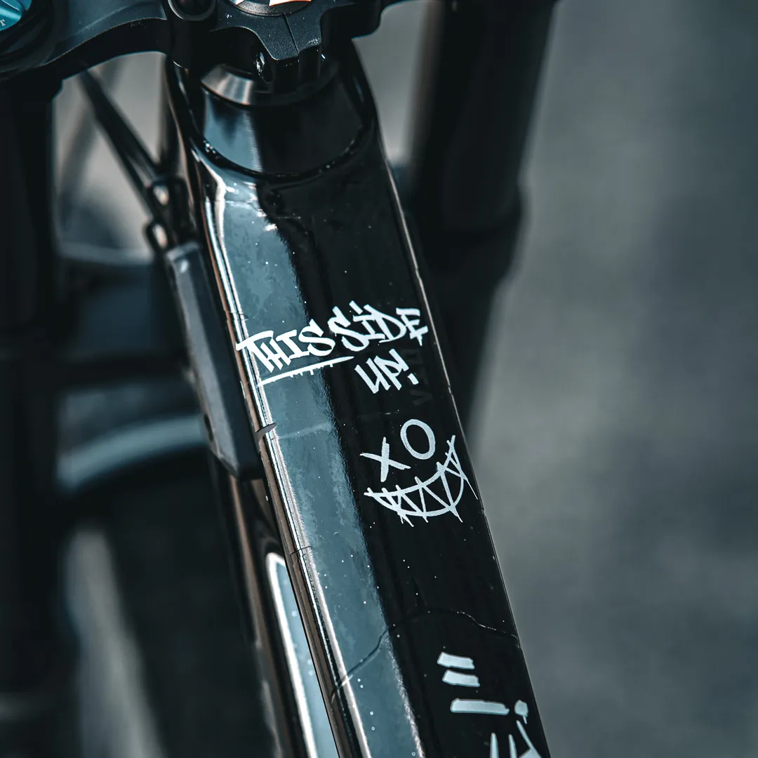 Frame protection S top tube Broken Dreams white - unleazhed matt