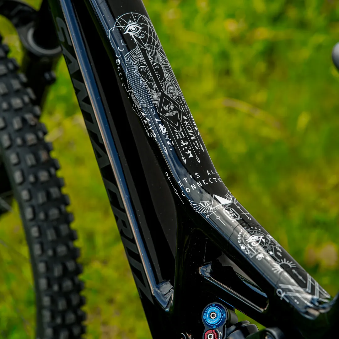 Frame protection S top tube Pharao white - unleazhed matt