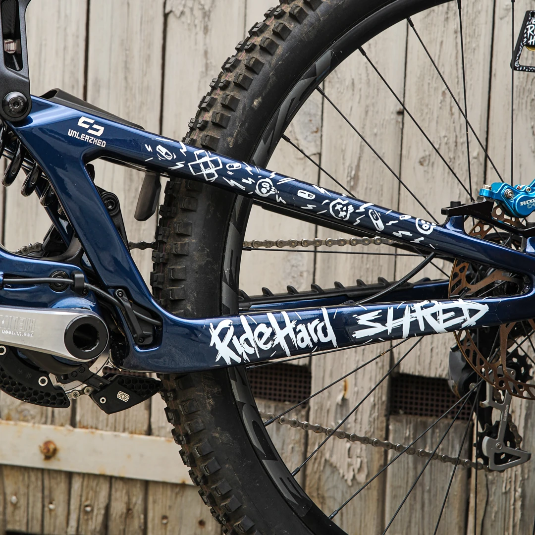 Frame Protection XXL matt Ride Hard white - unleazhed