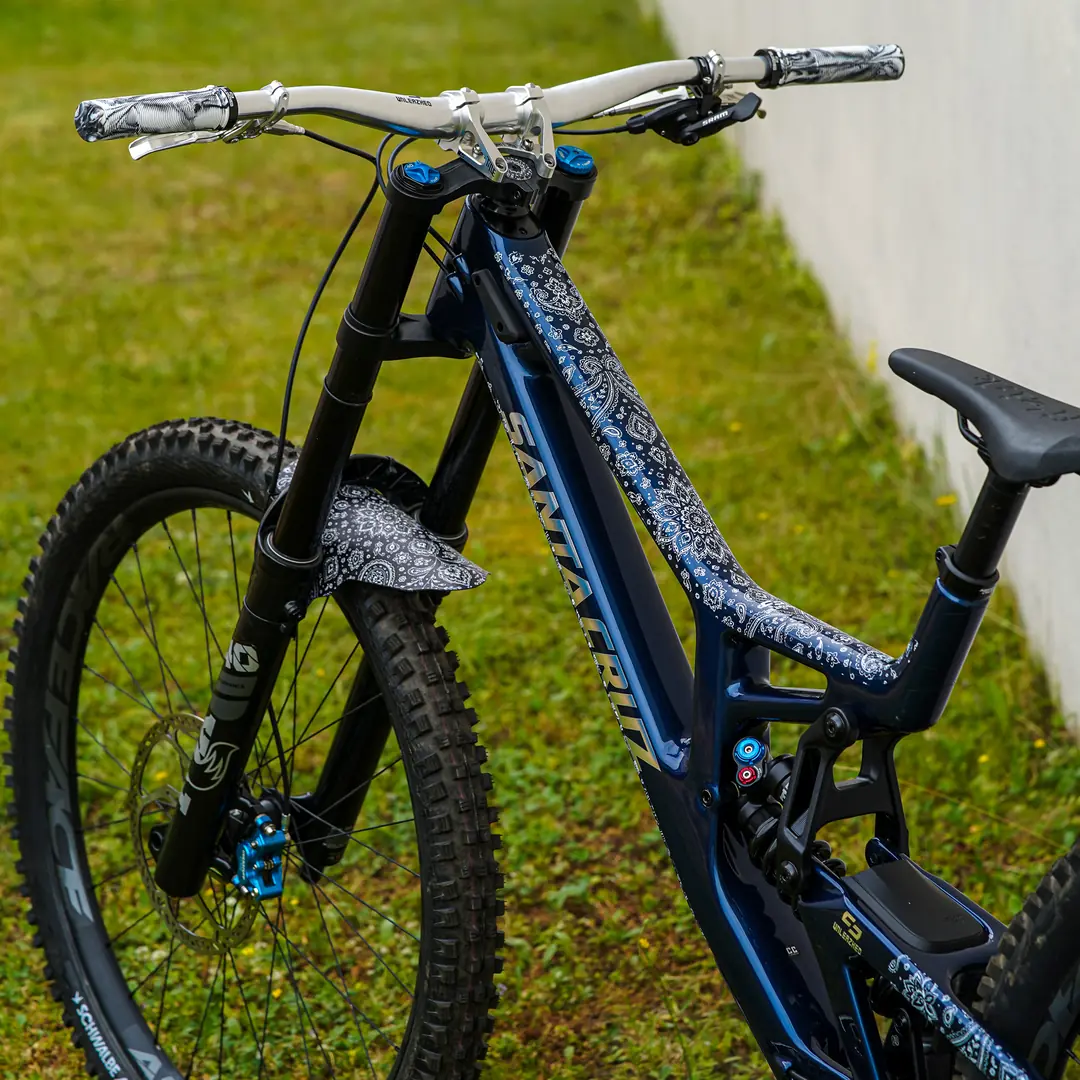 Frame Protection S Top Tube matt The Bandana white - unleazhed