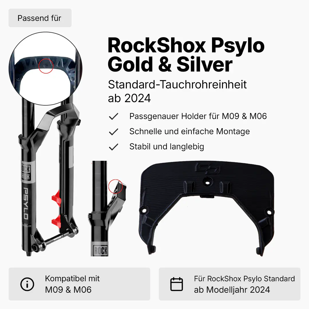 Holder for M09 & M06 | RockShox Psylo Gold | Psylo Silver | Standard lower leg | from model year 2024