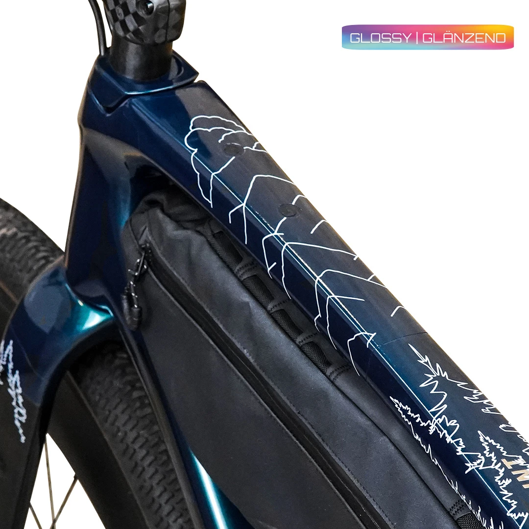 frame protection film Gravel Bike BPG01 Forest white glossy - unleazhed