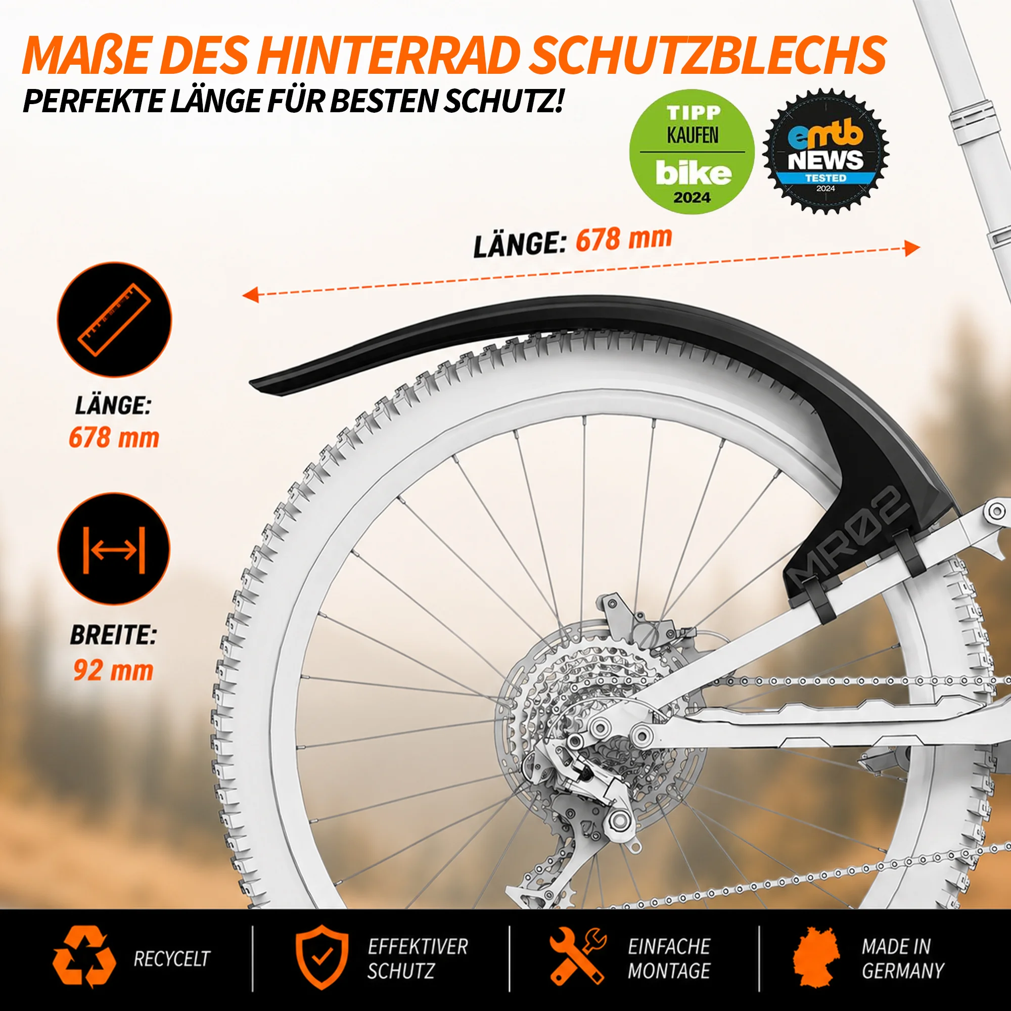 Mudguards for MTB | M02 and MR02 Bundle | Unleazhed mudguards MTB