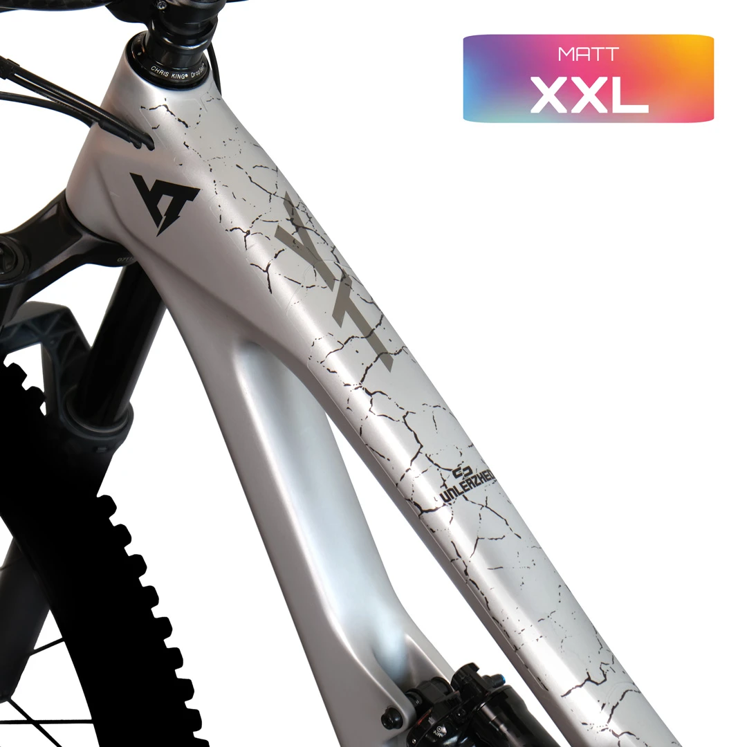 Rahmenschutzfolie XXL matt Fragment black - unleazhed