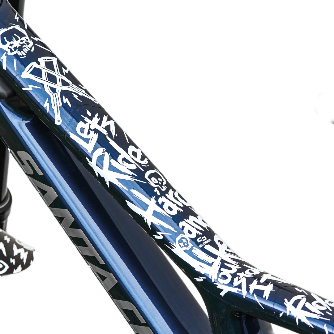 Frame Protection S Top Tube matt Ride Hard white - unleazhed