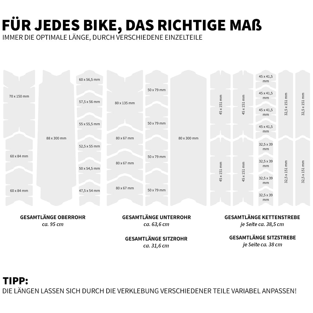 Frame Protection XXL Pharao black - unleazhed matt