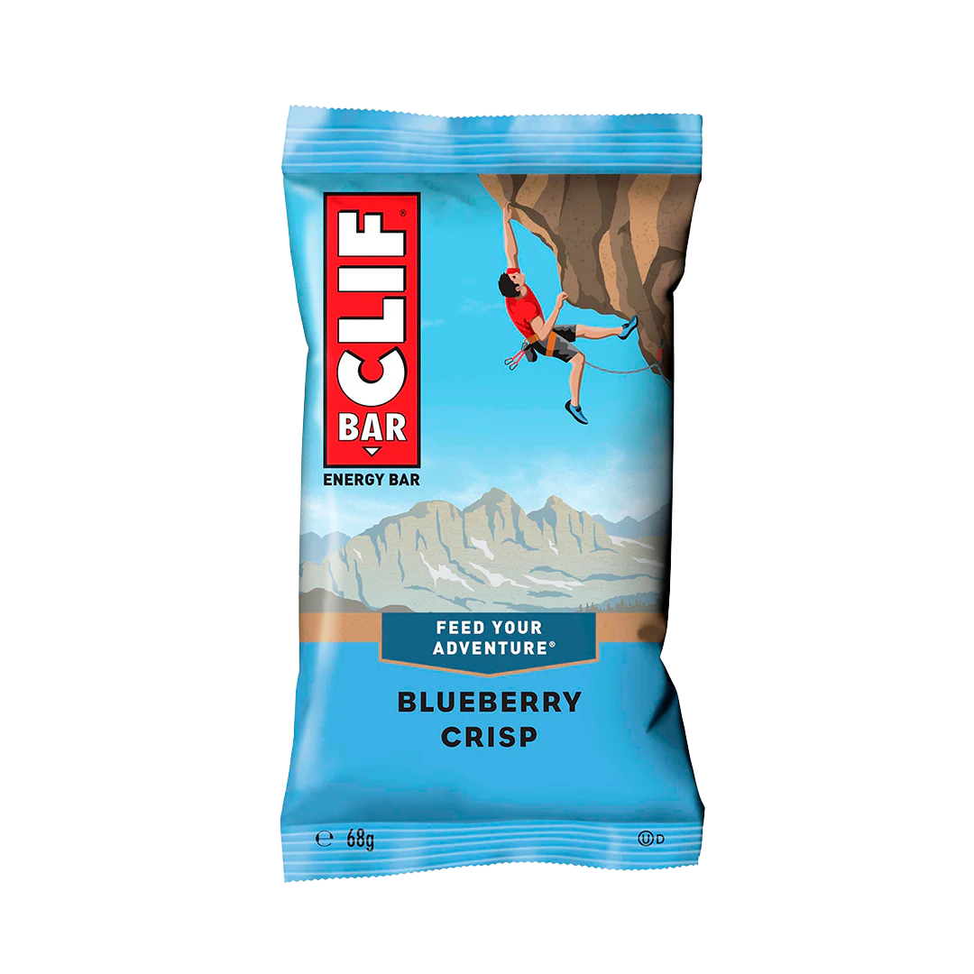 CLIF BAR Heidelbeere, Energieriegel, Blaubeergeschmack, Knusprig, Blaue Verpackung, Einzelportion