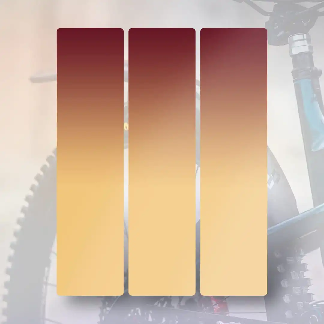 MR02 Rear wheel mudguard sticker flipflop red-gold - Unleazhed