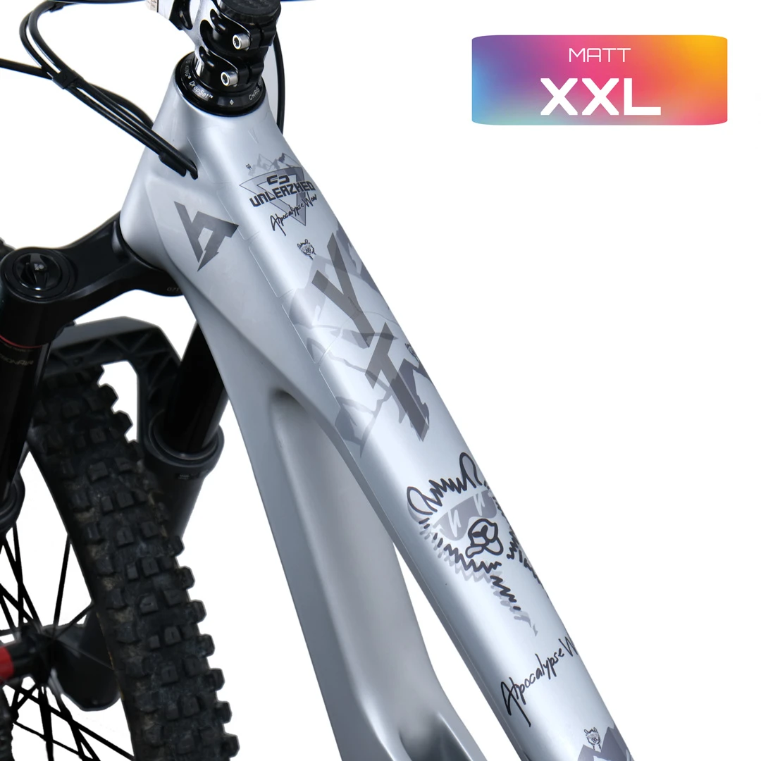 Rahmenschutzfolie XXL matt Alpocalypse black - unleazhed