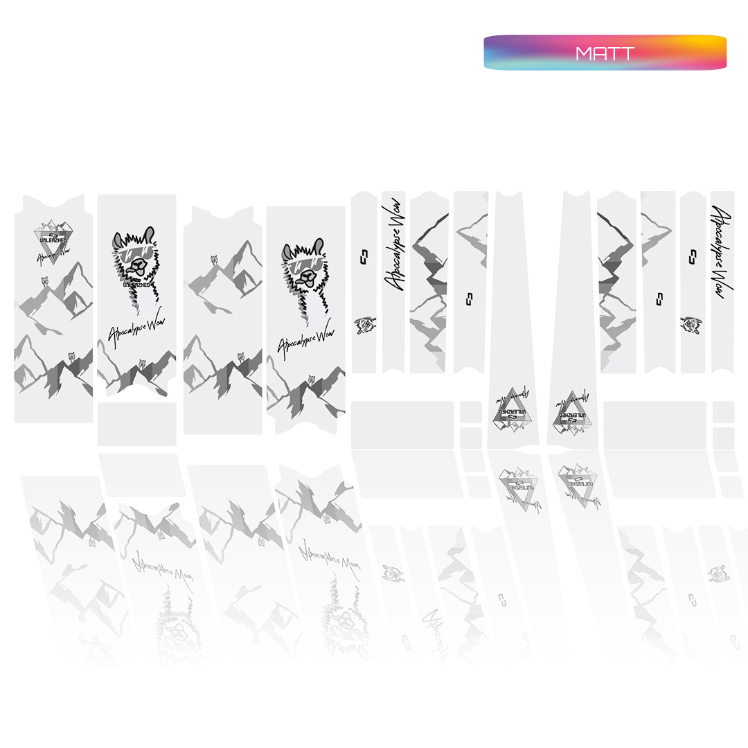 frame protection film Gravel Bike BPG01 Alpocalypse black matt - unleazhed